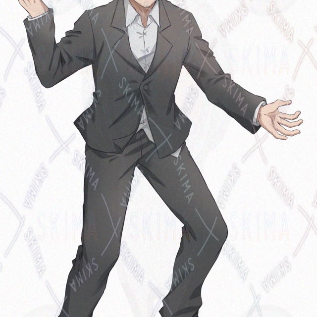 【Adopt】白髪/おっさん/スーツ/熱血刑事風の商品画像5枚目