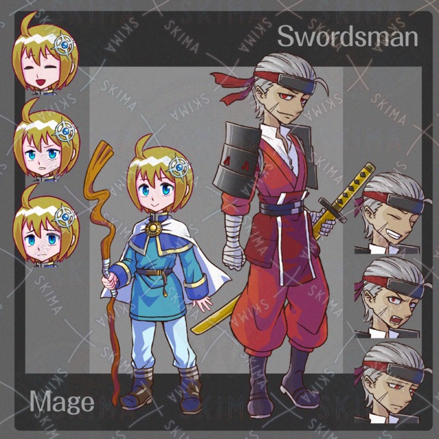 Wizard and Swordsman Set (Includes alternate expressions) 的商品圖片