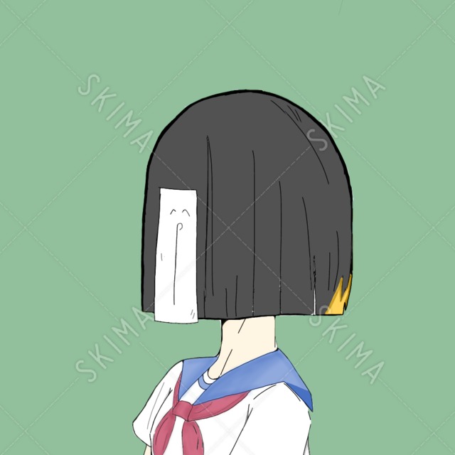 SNSアイコン ぱっつん女の子