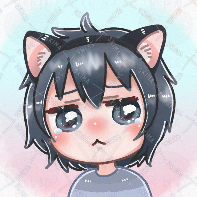 ヒト科猫耳付きアイコンの商品画像