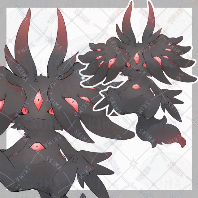 多眼のケモノ【表情8種類】の商品画像