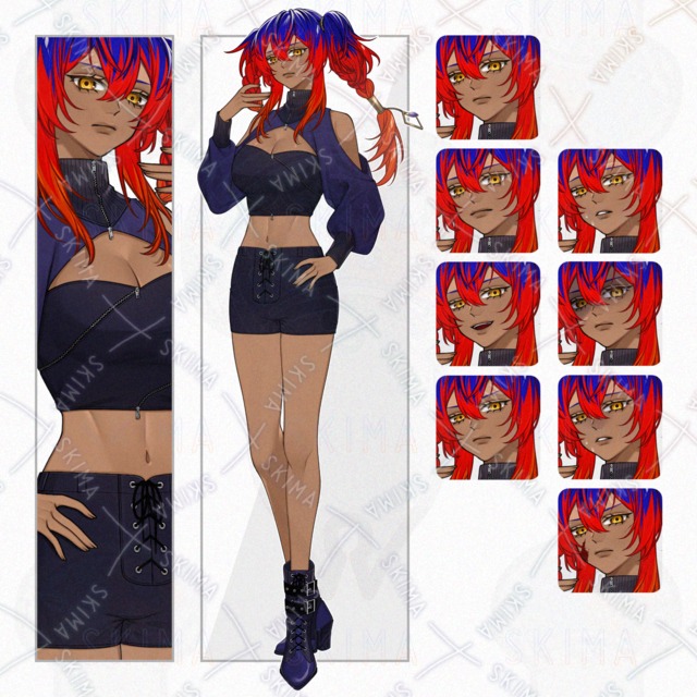 adopt_537【8가지 표정】표정 8종 상품 이미지