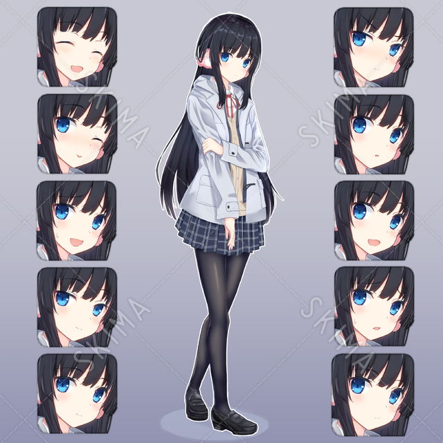 黒髪ロングの女の子