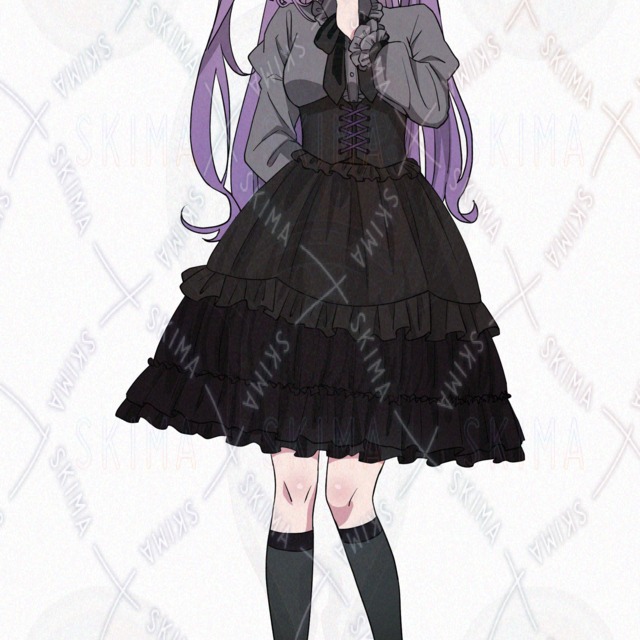 Image 2 of 5 Expression Variations: Gothic Lolita Girl