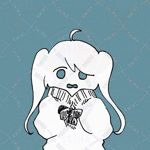 Simple Twin-Tail Girl Illustration for Social Media Icons 的商品圖片