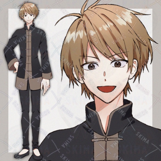 チャイナ服男性【表情7種】の商品画像