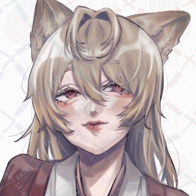 ケモ耳　着物姿の女の子の商品画像3枚目