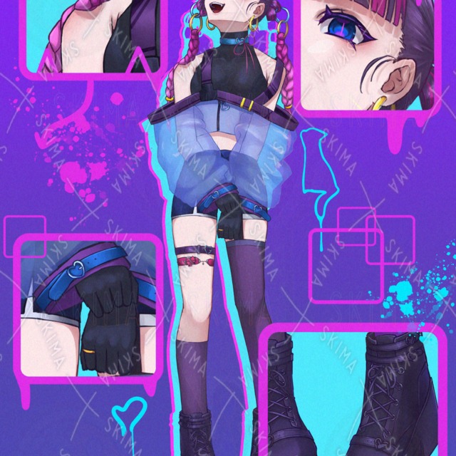 サイバーパンク系立ち絵