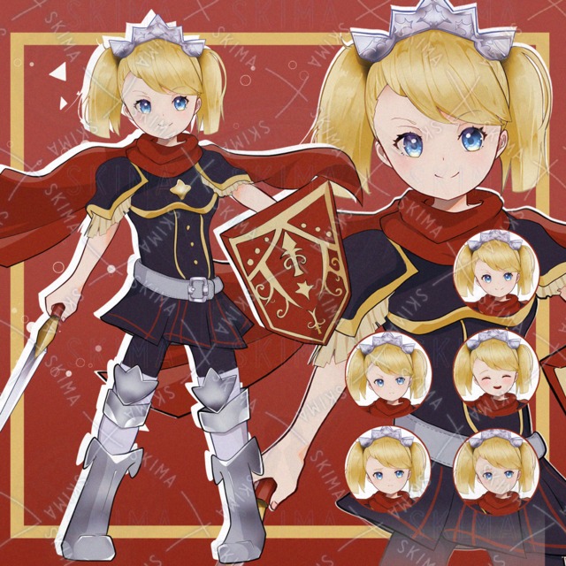 【表情5種】女騎士の立ち絵の商品画像