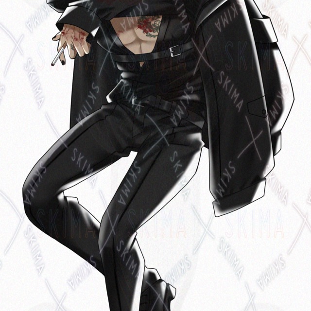 ▶▶【立ち絵】褐色/赤髪男性キャラ【表情9種】の商品画像10枚目