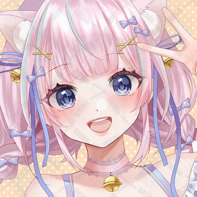 【アイコン】女の子背景有/透過【i0004】