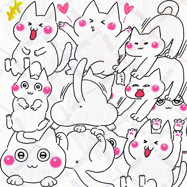 あたち天使みたいに真っ白な白猫ちゃんなのの商品画像