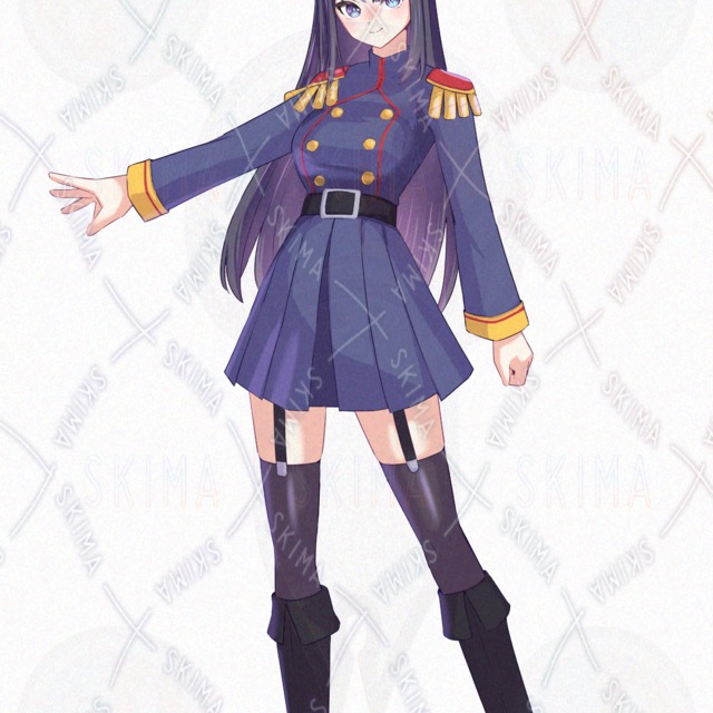 【表情10種】軍服の女の子の商品画像11枚目