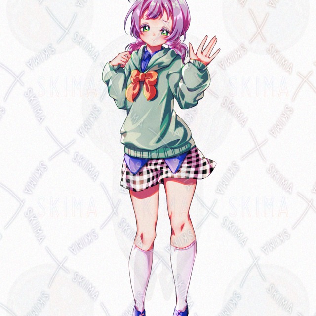 Image 4 of [On Sale] Sassy Girl with Pigtails [10 Expressions]