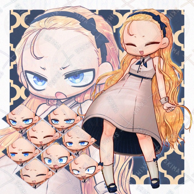 【限定価格！】【表情8種】お嬢様デコガールちゃん