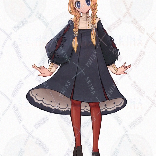 Limited-Time Price: Classic Girl with Braids – 8 Expressions 的商品圖片第 2 張