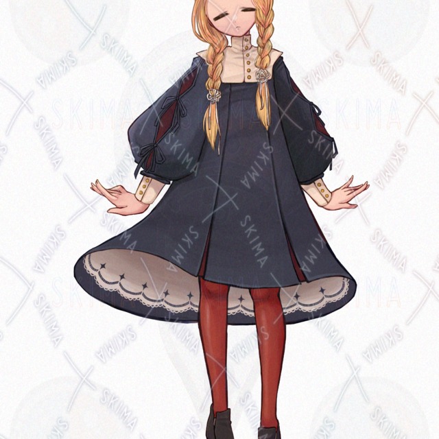 Limited-Time Price: Classic Girl with Braids – 8 Expressions 的商品圖片第 8 張