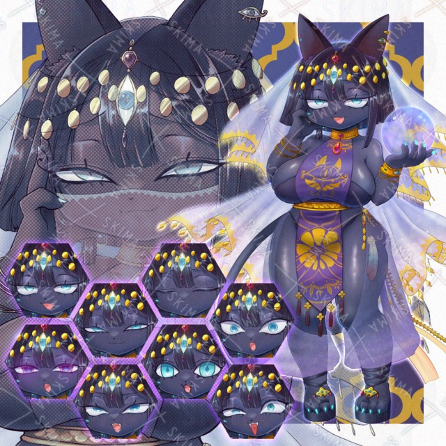 【限定価格！】【表情8種+】神託のミステリアスキャットレディさんの商品画像