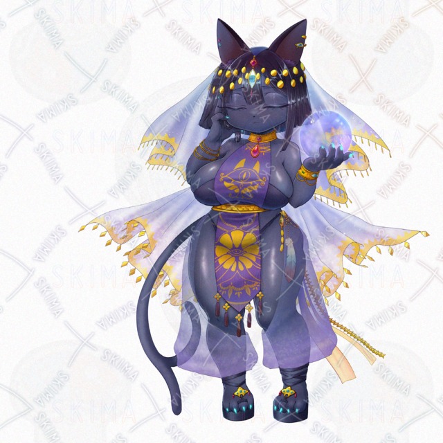 【限定価格！】【表情8種+】神託のミステリアスキャットレディさんの商品画像4枚目