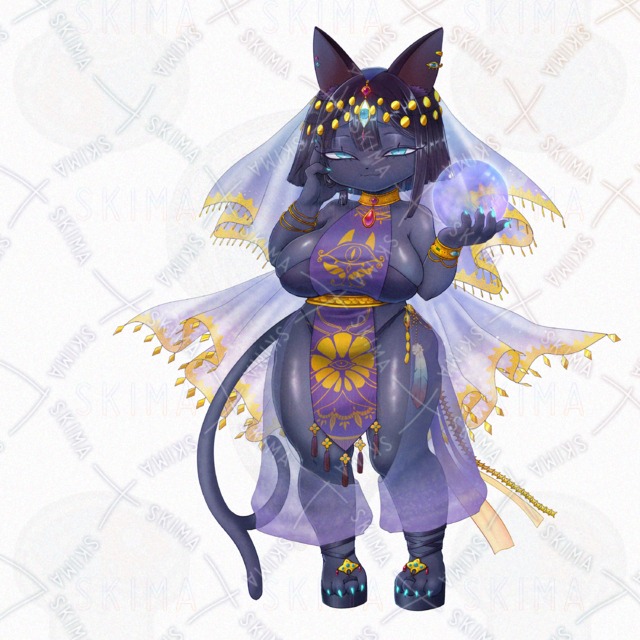 【限定価格！】【表情8種+】神託のミステリアスキャットレディさんの商品画像3枚目