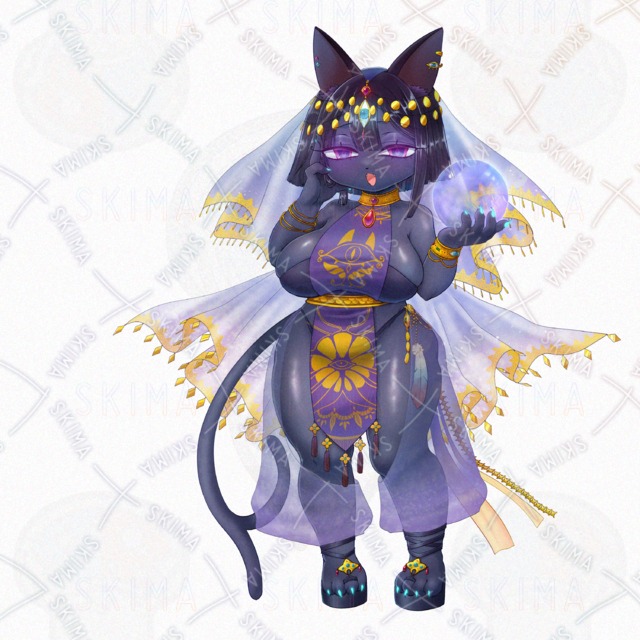 【限定価格！】【表情8種+】神託のミステリアスキャットレディさんの商品画像6枚目