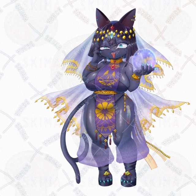 【限定価格！】【表情8種+】神託のミステリアスキャットレディさんの商品画像9枚目