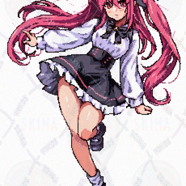 TRPG等に使用できる立ち絵イラスト(地雷系女子)