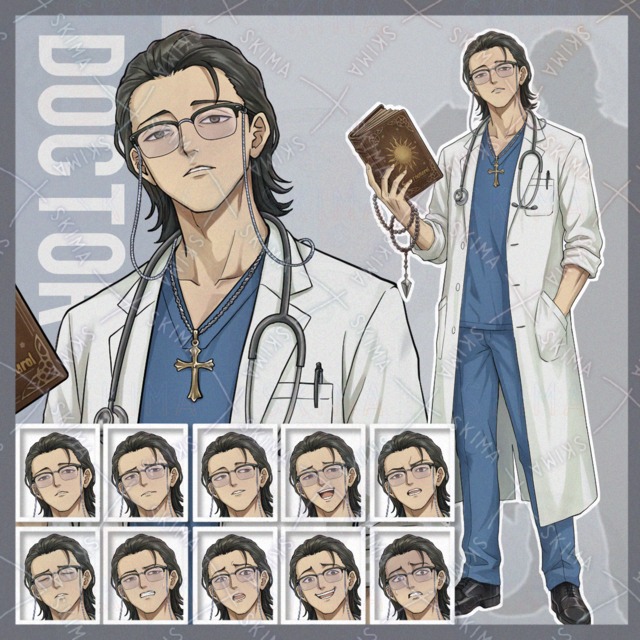 男性ドクター【表情10種】の商品画像