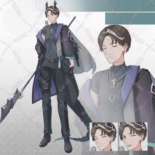 竜槍騎兵の青年【表情10種】