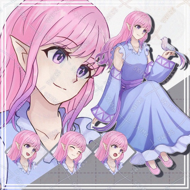 【表情10種】エルフの女の子【立ち絵】の商品画像