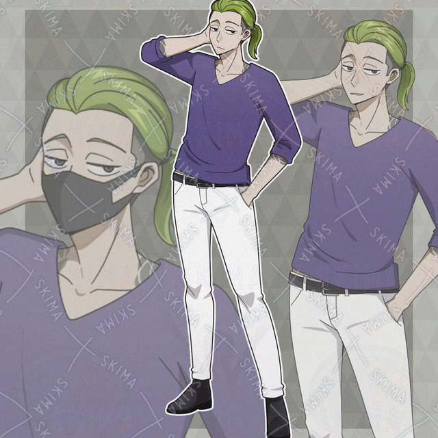 刺青の男性【表情６種】の商品画像