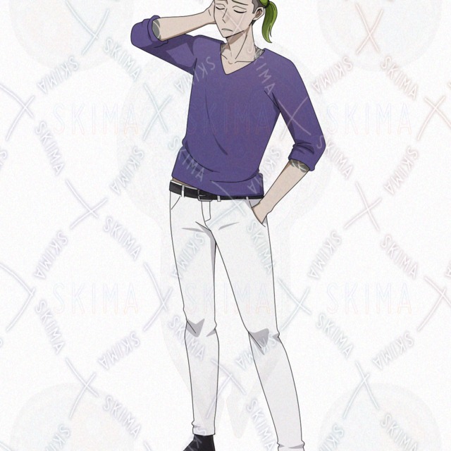 刺青の男性【表情６種】の商品画像6枚目