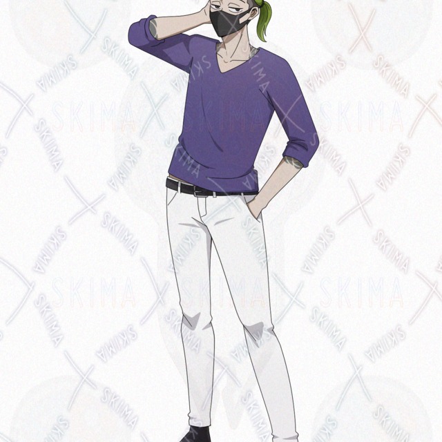 刺青の男性【表情６種】の商品画像7枚目