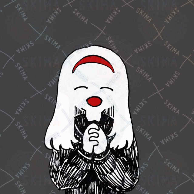 Hand-drawn girl in red headband and sailor uniform for social media profile pictures 的商品圖片