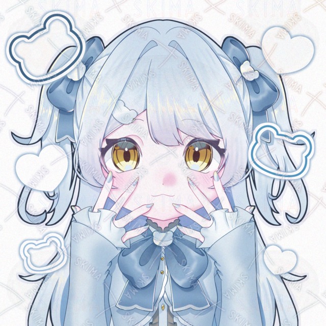 Image of Girl Icon with Polar Bear Motif — Multiple Variations