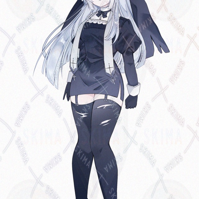 Image 5 of Blue-Eyed Long-Haired Sister – 6 Expressions + Prop Variations