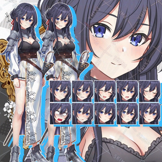 清楚な雰囲気の少女剣士【負傷差分あり】