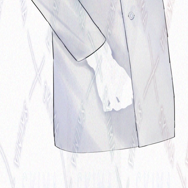 銀髪の男性の立ち絵《表情差分9種＋白衣1種》の商品画像11枚目