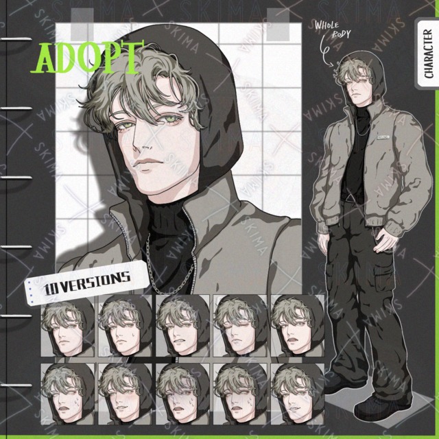 Image of 10 Expressions: Downer-Type Young Man