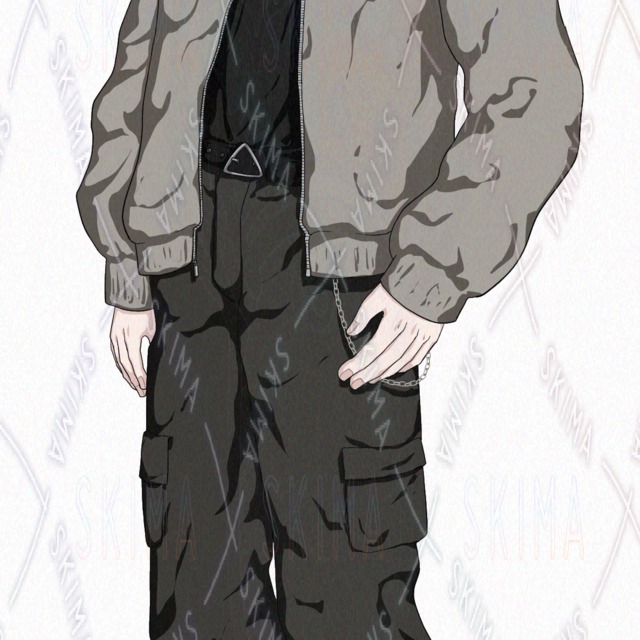 Image 5 of 10 Expressions: Downer-Type Young Man