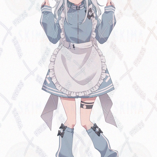 【表情７種】ジャージメイドの女の子の商品画像4枚目