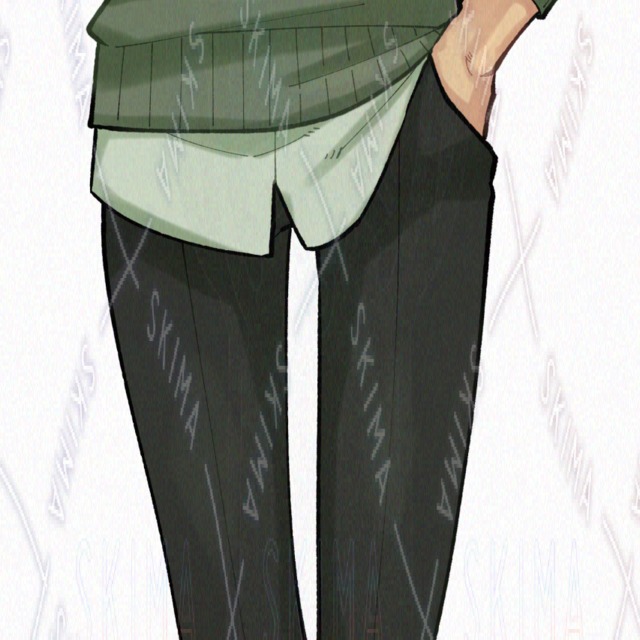Image 4 of Full-Body Illustration: Middle-Aged Man