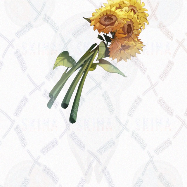 【表情差分7種+耳尻尾差分+花差分】夏の黒髪白ワンピースの少女の商品画像10枚目