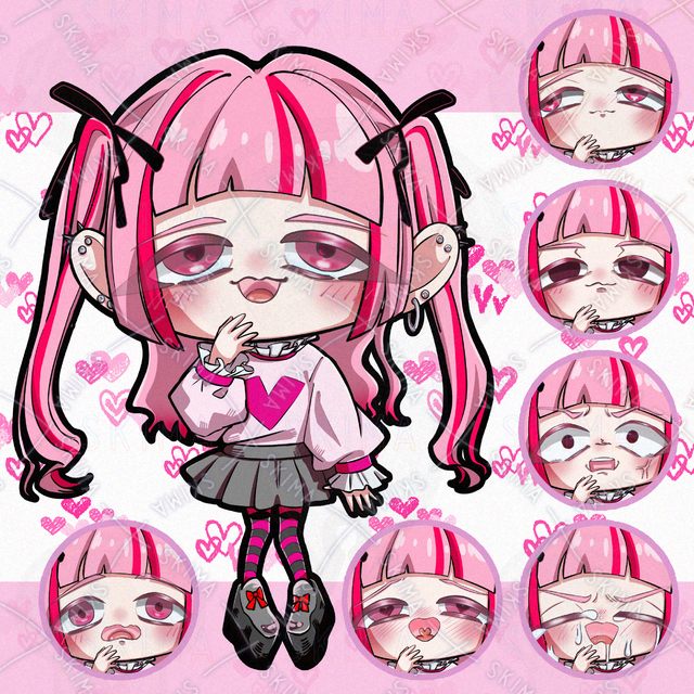 【表情差分7】ヤンデレ系ミニキャラの商品画像