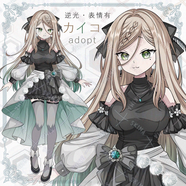 Backlit & 6 Expression Variations: Pop-Style Silkworm-Motif Girl (Transparent PNG) 的商品圖片