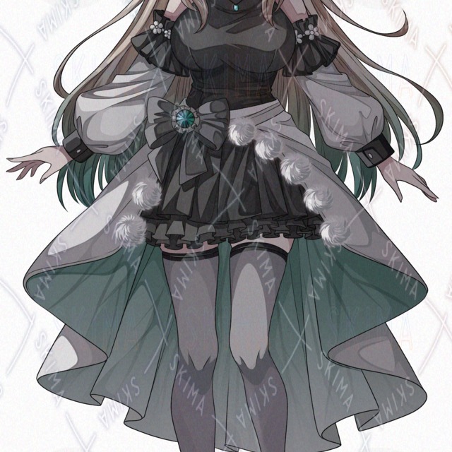 Backlit & 6 Expression Variations: Pop-Style Silkworm-Motif Girl (Transparent PNG) 的商品圖片第 3 張