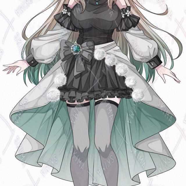 Backlit & 6 Expression Variations: Pop-Style Silkworm-Motif Girl (Transparent PNG) 的商品圖片第 5 張