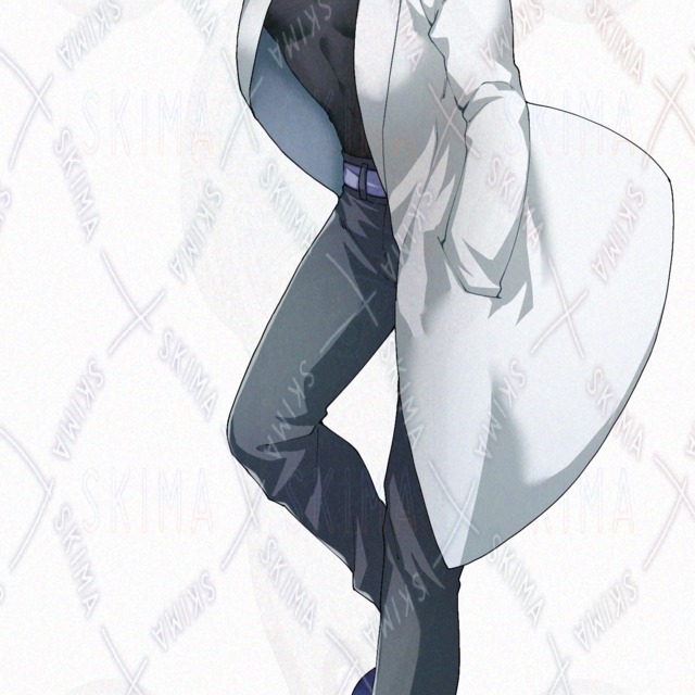 白衣の男性【表情10種(差分含む)】の商品画像9枚目