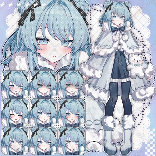 Image of 10 Expressions: Girl with a Bun