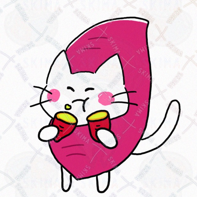 Image 5 of Sweet Potato–Obsessed White Cat